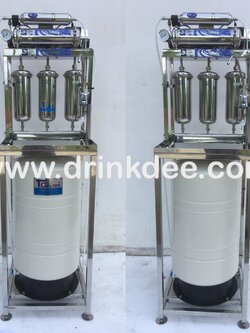 เครื่องกรองน้ำ 5 ขั้นตอน RO. 600GPD (สแตนเลสทั้งตัว+ถังแรงดัน)