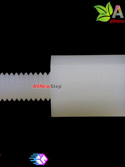 น็อตไนลอน NUT Nylon M3 ขนาด 8+6mm สีขาว จำนวน 1 ชิ้น