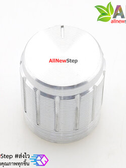 หัวจุกที่หมุนสำหรับตัวต้านทานปรับค่าได้ สีเงิน