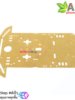 โครงรถ Smart 2WD Robot Car อะคิริสีขาว