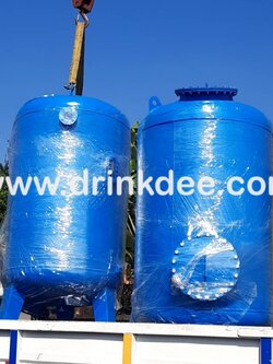 ถังกรองเหล็ก 60" (150cm. x 150cm. x 6 mm.)