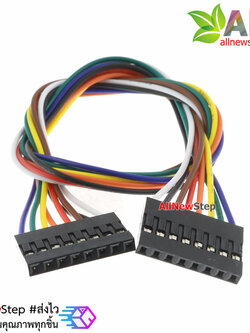 Jumper Wire 8P Female to Female สายไฟจัมเปอร์ เมีย-เมีย 8 เส้น