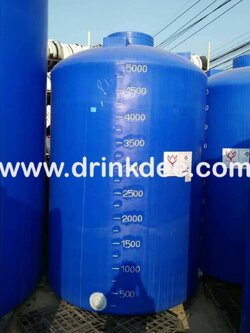 ถังเก็บน้ำ-เคมี PE ขนาด 5,000 ลิตร (ทรงขวด) หนา 10 มม.