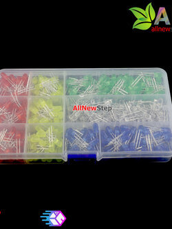 หลอดไฟ LED 5mm 5 สีอย่างละ 100 รวม 500 ดวง