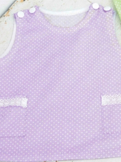 แพทเทิร์นตัดเสื้อแขนกุดกระดุมไหล่เด็กเล็ก มีไซส์ 70,80,90 (เลือกขนาดที่ตัวเลือกสินค้า)