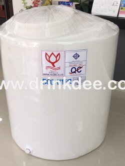 ถังเก็บน้ำ-เคมี PE ขนาด 500 ลิตร หนา 5 มม.(ยี่ห้อ ดอกบัว)