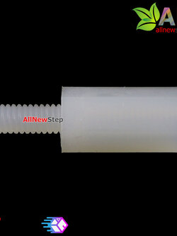 M2.5 Nut Nylon Hex Spacers M2.5 10+6mm เสาพลาสติก M2.5 ความสูง 10mm ปลายเป็นน๊อต-สกรู 6mm สีดำ