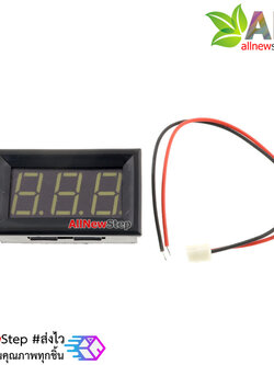 LED Voltage Meter Mini Digital Voltmeter DC 5-28V สีขาว
