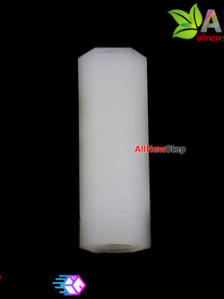 M2.5 เสาน็อตไนลอน NUT Nylon M2.5 ขนาด 15mm สีขาว จำนวน 1 ชิ้น