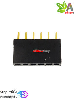 2.54mm 1X6 6Pin Gold-plated Single Row Straight Female Pin Header