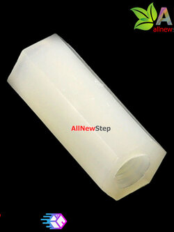 เสาน็อตไนลอน NUT Nylon M3 ขนาด 13mm สีขาว จำนวน 1 ชิ้น