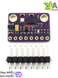 โมูดูล GY-91 Original Chip MPU9250+BMP280 10DOF Acceleration Gyroscope Compass 9-Axis Sensor Module มีเซ็นเซอร์วัดสนามแม่เหล็ก