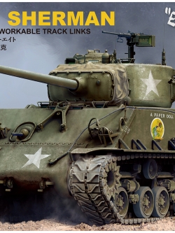 1/35 M4A3E8 Sherman w/workable track links and torsion bars