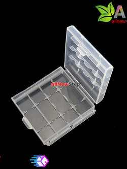 กล่องใส่ถ่าน AA 4 ก้อน battery storage box สีขาว