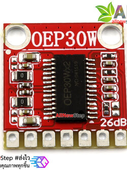 โมดูลขยายเสียง 35W OEP30W Mono Digital Power Amplifier Class D 8-24V