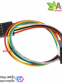 Jumper Wire 5P Female to Female 2.54mm สายไฟจัมเปอร์ เมีย-เมีย 5 เส้น ยาว 20cm