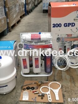 เครื่องกรองน้ำ 5 ขั้นตอน RO. 200GPD