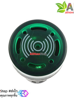 Buzzer LED Alert 12V AC/DC เสียงและแสงสัญญาณเตือนภัย ออดไฟฟ้า ไฟสีเขียว 12V