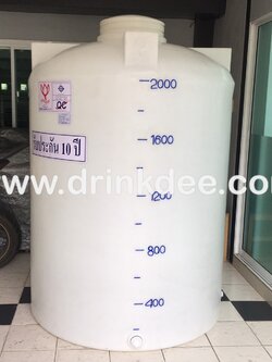 ถังเก็บน้ำ-เคมี PE 2,000 ลิตร (ทรงขวด)