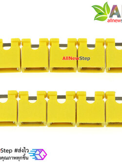จัมเปอร์สีเหลือง Mini Jumper 2 Pins Female Pitch 2.54mm จำนวน 10 ชิ้น