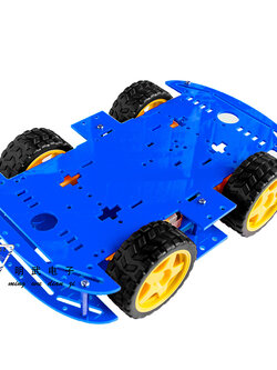 Smart Car 4WD double layer รถ Smart Car 2 ชั้น 4 ล้อ สีน้ำเงิน