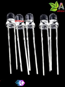 LED ขนาด 3mm สีส้ม จำนวน 5 ดวง