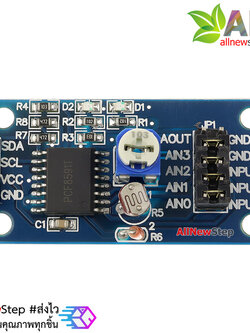 โมดูล PCF8591 บอร์ด ขยายขา analog แบบ I2C สำหรับ Arduino / NodeMCU
