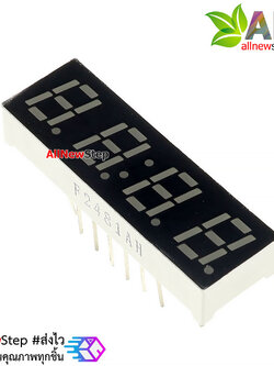 7 Segment 0.28 นิ้ว Common Cathode 4 digit Clock Red ไฟ 7 segment 0.28 4 หลักพร้อมจุดนาฬิกา สีแดงแบบไฟลบร่วมa2481AH