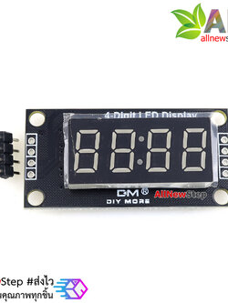 LED Time Clock Module For Arduino 0.36 นิ้ว TM1637 Driver โมดูลแสดงผลแบบนาฬิกา ตัวเลข 4 หลัก จอสีแดง
