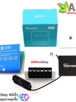 Sonoff MINI DIY 10A ใช้แอป eWelink ควบคุมได้จากทั่วโลก WIFI Smart Switch ใช้ร่วมกับสวิตช์ไฟเดิมได้ ต่อสวิตช์ไฟ 2 ทางได้