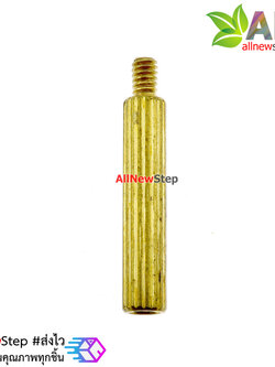 น็อตทองเหลือง NUT M2 ขนาด 15+3mm