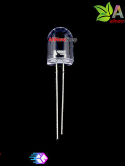 หลอดไฟ LED 10MM สีขาว white hair white light LED 3.2V-3.4V 20MA