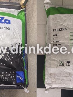 สารกรองแอนทราไซท์ ANTHRACITE ยี่ห้อ APZA (50 ลิตร/ถุง)