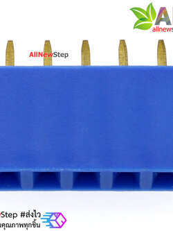 Pin header Female Header Single Row 2.54mm 5p Pin1x5 สีน้ำเงิน