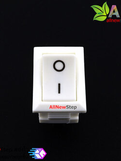 สวิตช์ไฟเปิด/ปิด 3 ขา 6A/250V KCD1-101 สีขาว 6A 250V