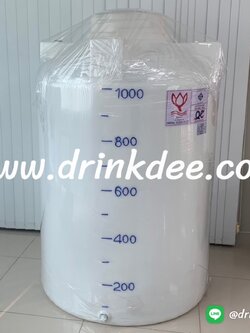 ถังเก็บน้ำ-เคมี PE 1,000 ลิตร (ทรงขวด)