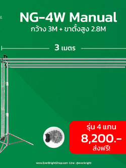 MN34-Stand ชุดโครง Manual Roll 3M (4 แกน) พร้อมขาตั้ง