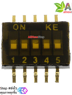DIP switch smd toggle switch 1.27MM pitch 5P ดิฟสวิตช์ 5 ขา