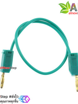 2mm Banana to Banana Jack Cable 20cm สีเขียว