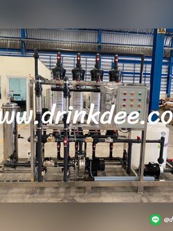 เครื่องกรอง UF 10,000 ลิตร/ชม.ไฟเบอร์ 8" 4 ไส้ (พร้อมชุดล้างไส้)