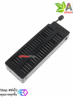 ZIF socket 40 pin ซ็อกเกต IC 40p ขาแบบแถบยาว สีดำ