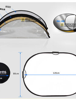 80x120 cm 5 in 1 Reflector with holder