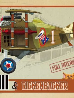 EGG PLANE SPAD XIII & RICKENBACKER.