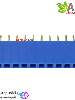 Pin header Female Header Single Row 2.54mm 10p Pin1x10 สีน้ำเงิน