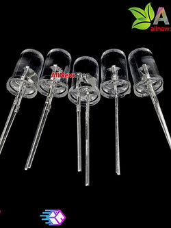 LED 5mm แบบใส สีเหลือง จำนวน 5 ชิ้น