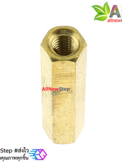 Pillars Nut M3 น็อตตัวเมีย ทองเหลืองแบบยาว 15mm