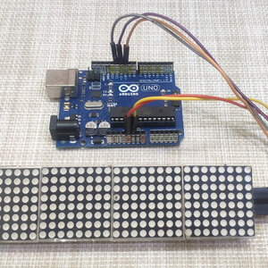 #75 Arduino สอนวิธีใช้งาน LED Matrix Driver MAX7219 IC Driver Module แบบ 4 ชุด
