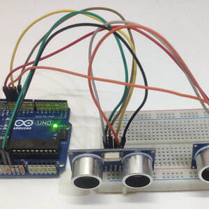 #90 สอน Arduino วิธีใช้งานโมดูล Ultrasonic หลายตัวพร้อมกัน