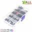 M3 Nylon Hex Spacers Screw Nut with Plastic Box Black 120pcs