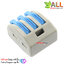 ขั้วต่อสายไฟ รวมสายไฟ 3 เส้น terminal block 3p สีฟ้า 32A 250V